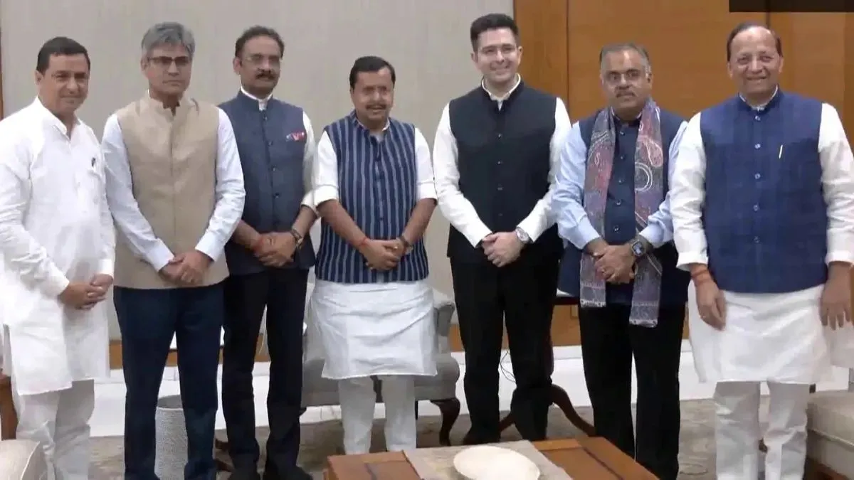 રાઘવ ચઢ્ઢા, સંદીપ પાઠક અને અશોક મિત્તલ BJP માં જોડાયા