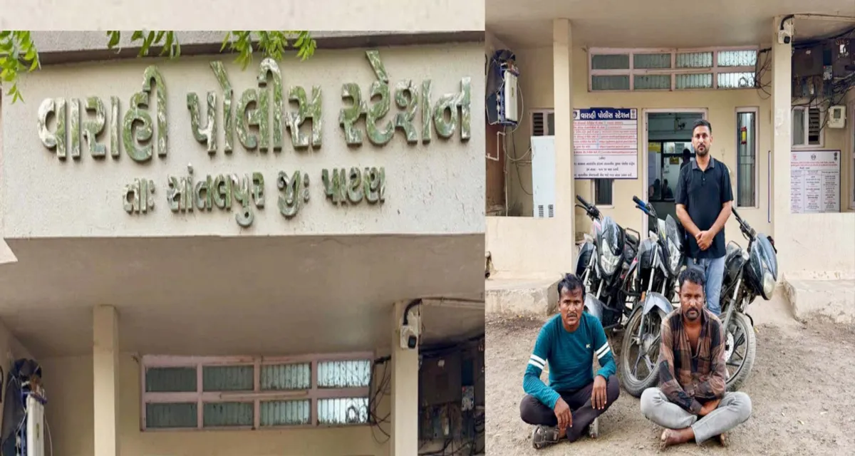 પાટણ LCBનો સપાટો : આંતર જિલ્લા બાઈક ચોરીનો ભેદ ઉકેલાયો, બે શખ્સો ઝડપાયા