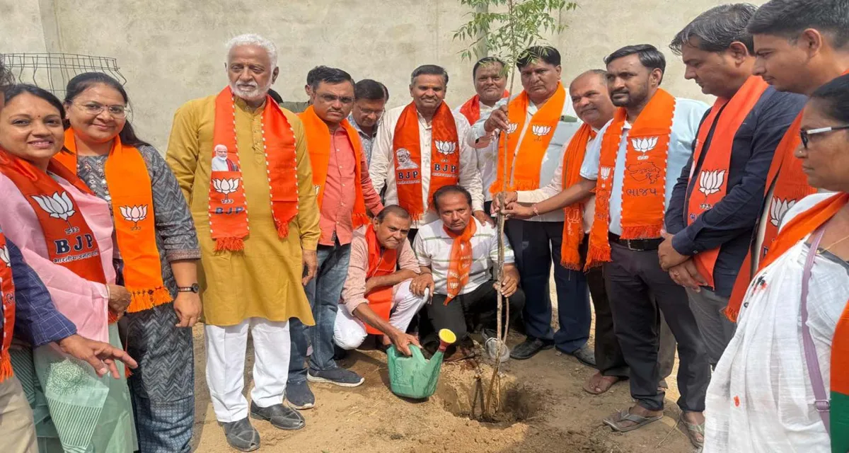 ઊંઝામાં વૃક્ષારોપણ થકી પર્યાવરણ દિવસની ઉજવણી કરાઈ