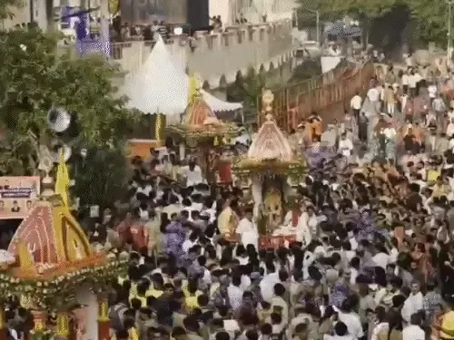 ભગવાન જગન્નાથજી મોસાળ સરસપુર ખાતે પહોંચ્યા