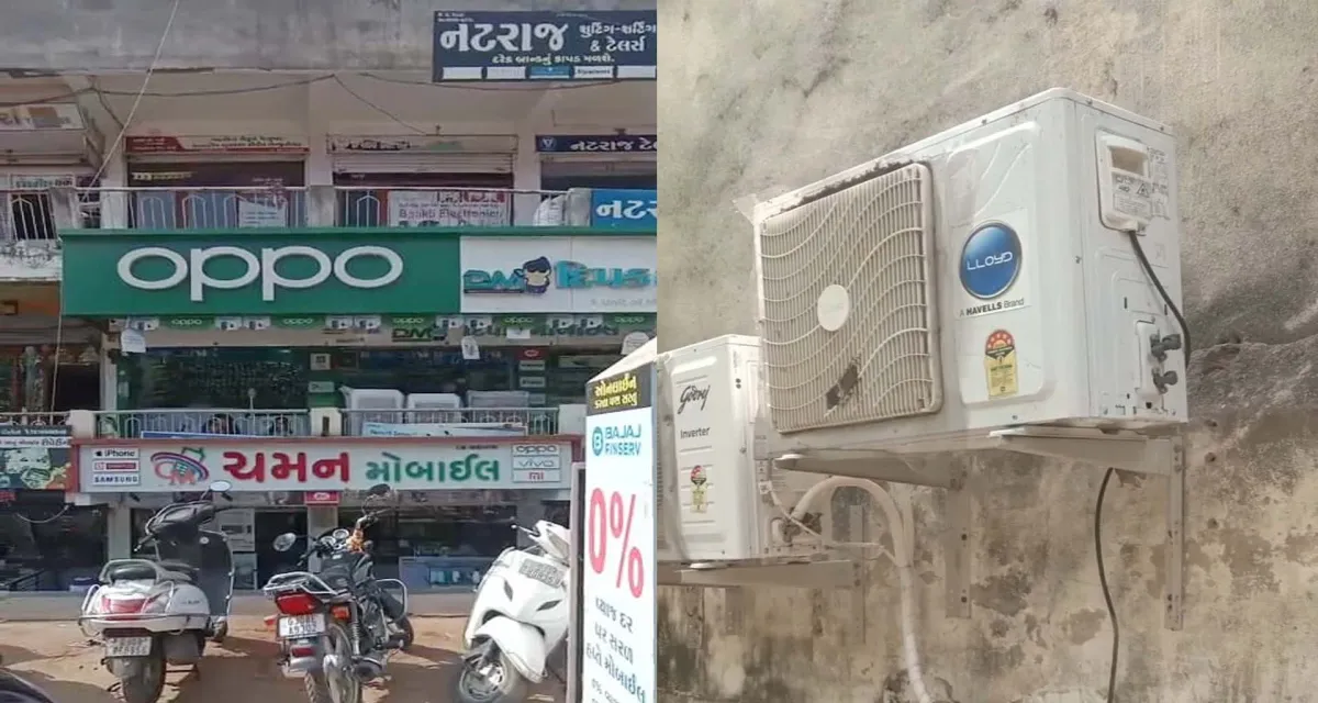 ડીસામાં તસ્કરોનો આતંક: 7 દુકાનોમાંથી ACના કોપર પાઇપ-કેબલ ચોરાયા