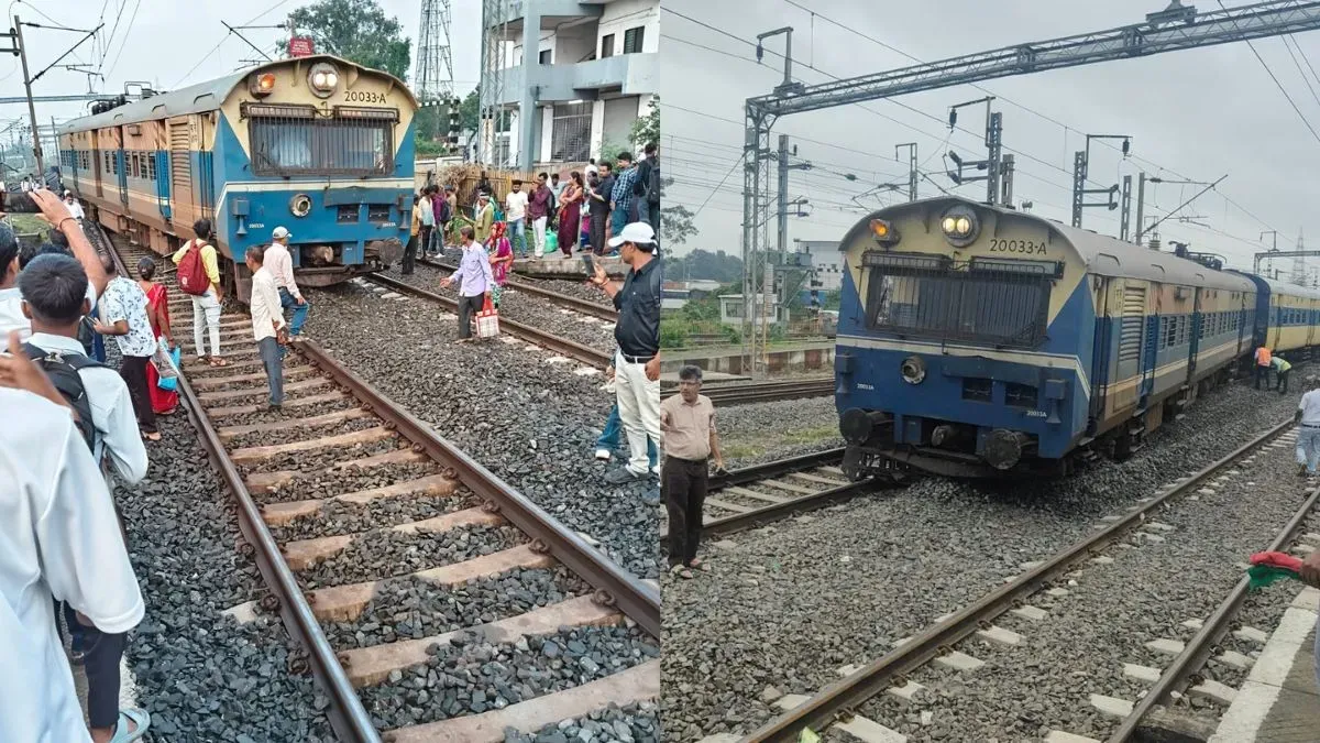 વલસાડમાં પેસેન્જર ટ્રેન પાટા પરથી ઉતરી, જાનહાનિ ટળી