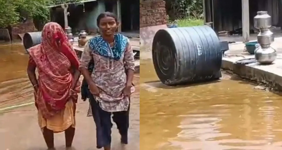 સાંતલપુરના વાઢીયા ગામે વરસાદી પાણીના કહેરથી ગ્રામજનો હાલાકીમાં