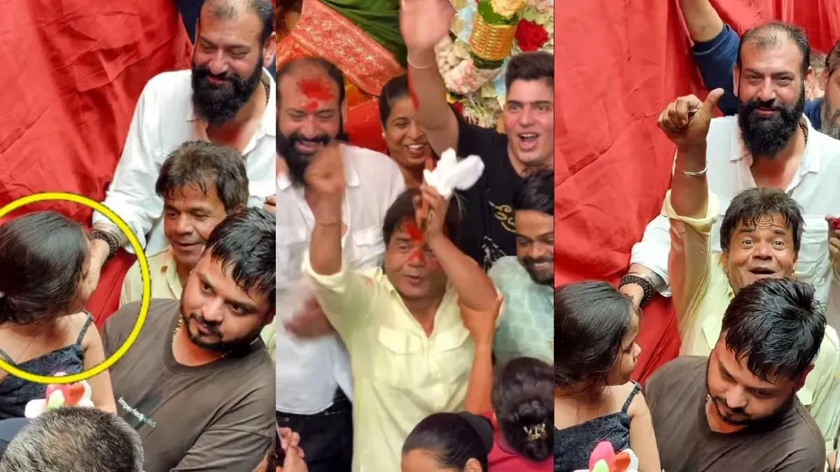 લાલબાગચા રાજાના દર્શન કરવા પહોંચેલા રાજપાલ યાદવે VIP એન્ટ્રી છોડી દીધી અને સામાન્ય ભક્તો વચ્ચે ઉભા રહ્યા