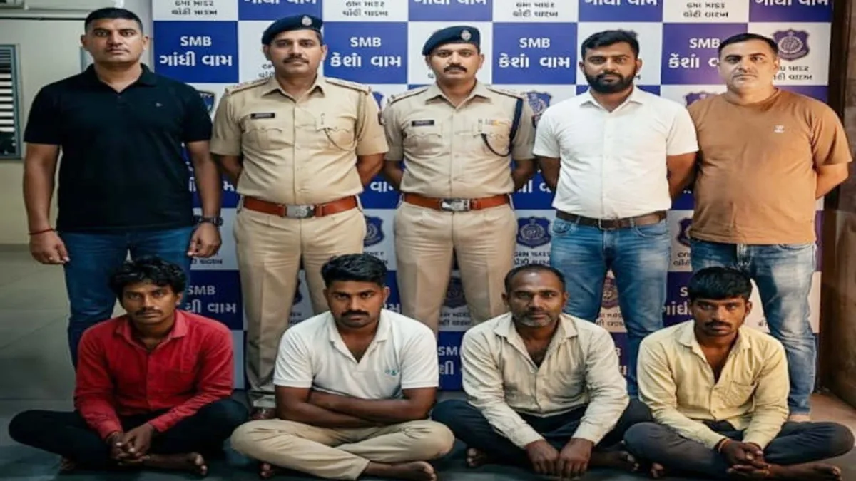 ખંભરા મંદિર ચોરી પ્રકરણમાં ચડ્ડી બનિયાન ગેંગના ચાર ઝડપાયા