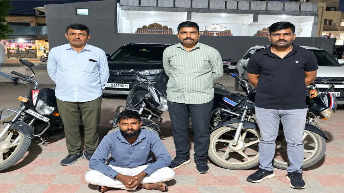 શિહોરી પોલીસની મોટી કાર્યવાહી: ૪ ચોરીની બાઈક સાથે એક શખ્સ ઝડપાયો