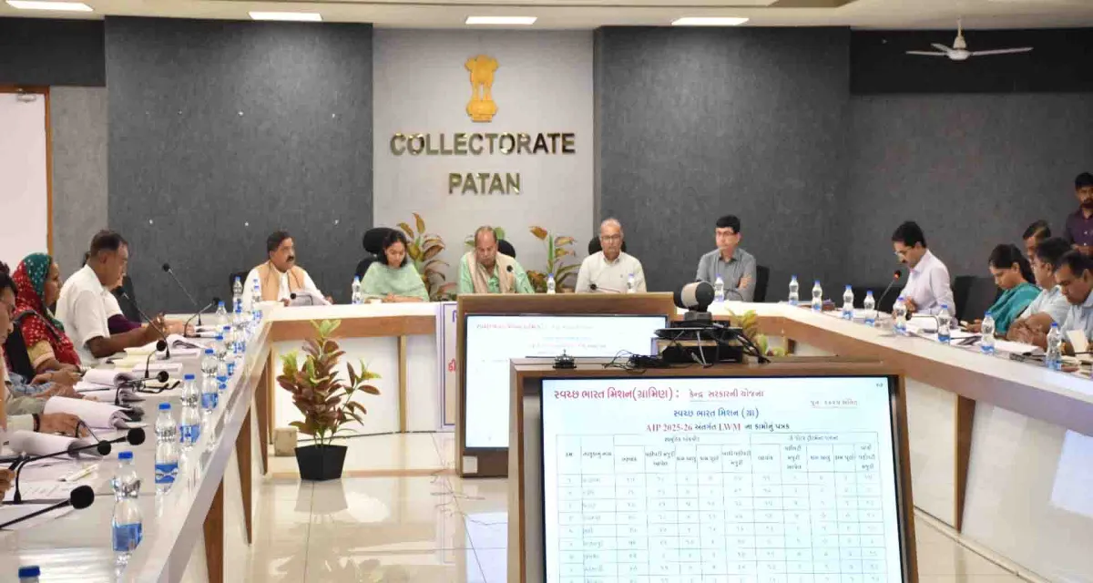 પાટણ સાંસદના અધ્યક્ષ પદે યોજાયેલી દિશા મીટીંગમાં જિલ્લામાં વિવિધ કામોની સમીક્ષા કરાઈ