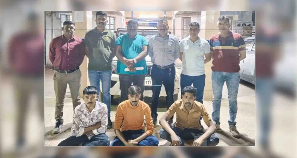મહેસાણા; મારામારીની લુંટ ધાડ કેસમાં નાસતા ફરતા ચાર આરોપીની ધરપકડ