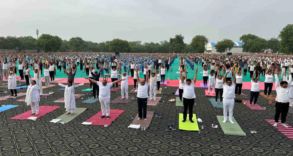 પાટણ રાણ કી વાવ ખાતે અને સિધ્ધપુર ના બિંદુ સરોવર ખાતે વિશ્વ યોગ દિવસની ઉજવણી કરાઈ