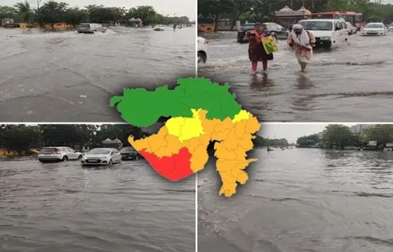 હવામાન વિભાગે આગામી 6 દિવસ ગાજવીજ સાથે વરસાદની આગાહી કરી, સૌરાષ્ટ્ર અને દક્ષિણ ગુજરાતના વિસ્તારોમાં 50-70 કિ.મી.ની ઝડપે પવન ફૂંકાશે
