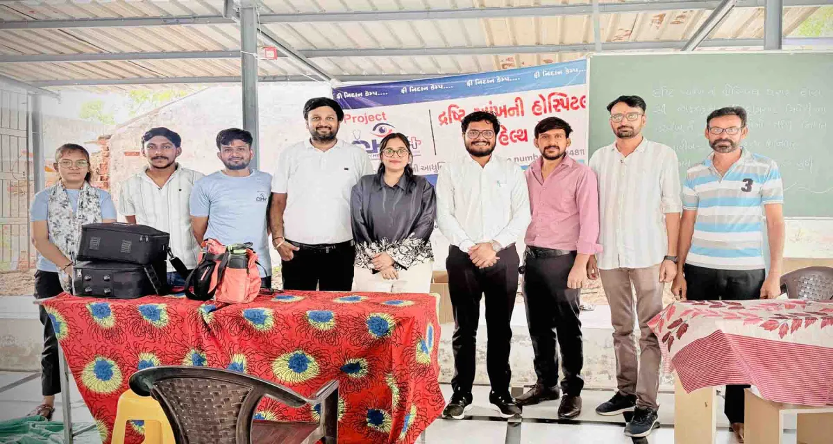દ્રષ્ટિ આંખની હોસ્પિટલ, થરાદ દ્વારા ટડાવ ગામમાં 517 જેટલા લોકોનું મફત આરોગ્ય ચકાસણી કેમ્પ યોજાયું