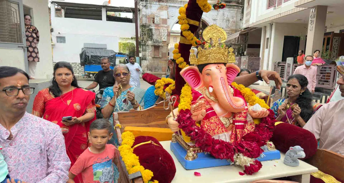 એશિયાનો સૌથી પ્રાચીન 148 માં ગણેશોત્સવનો પાટણની ગણેશ વાડી ખાતે દબદબાભેર પ્રારંભ