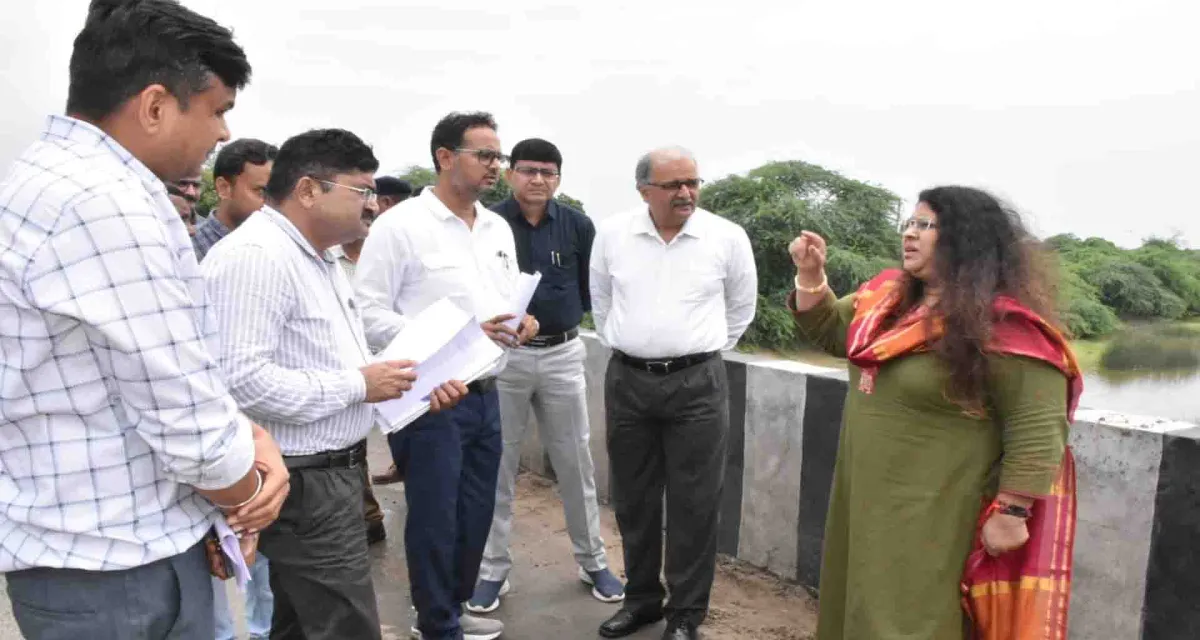 પાટણ જિલ્લા પ્રભારી સચિવ મમતા વર્માએ જર્જરિત સરકારી ઇમારત અને બ્રિજનું સ્થળ નિરીક્ષણ કર્યું..!