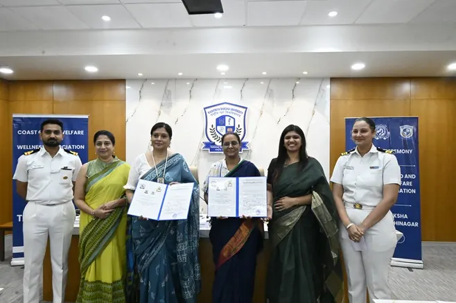 રાષ્ટ્રીય રક્ષા યુનિવર્સિટીએ માનસિક સ્વાસ્થ્ય સહાય માટે ભારતીય કોસ્ટ ગાર્ડ અને CGWWA સાથે ભાગીદારી કરી