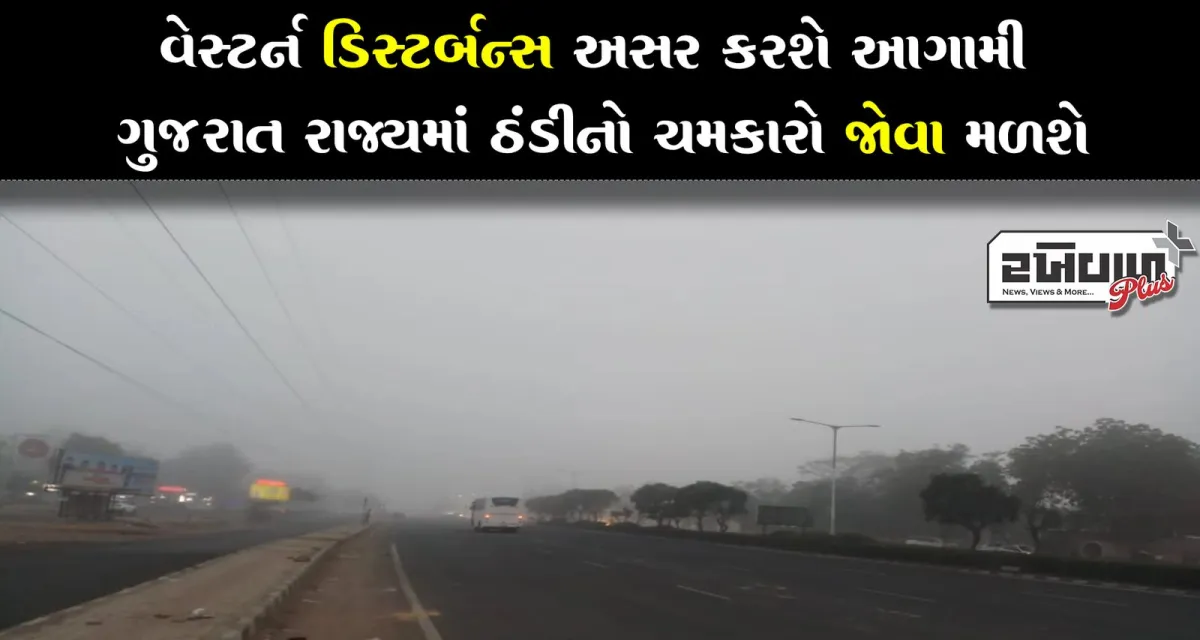 વેસ્ટર્ન ડિસ્ટર્બન્સ અસર કરશે આગામી ગુજરાત રાજ્યમાં ઠંડીનો ચમકારો જોવા મળશે