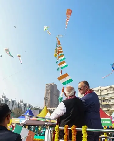વડાપ્રધાન શ્રી નરેન્દ્ર મોદી અને જર્મનીના ચાન્સેલર ફ્રેડરિક મર્ઝે પતંગ ચગાવીને કરાવ્યો IKF-૨૦૨૬નો ભવ્ય પ્રારંભ
