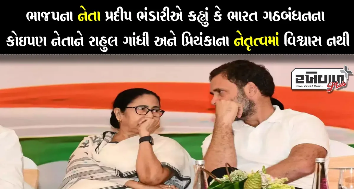 ભાજપના નેતા પ્રદીપ ભંડારીએ કહ્યું કે ભારત ગઠબંધનના કોઈપણ નેતાને રાહુલ ગાંધી અને પ્રિયંકાના નેતૃત્વમાં વિશ્વાસ નથી