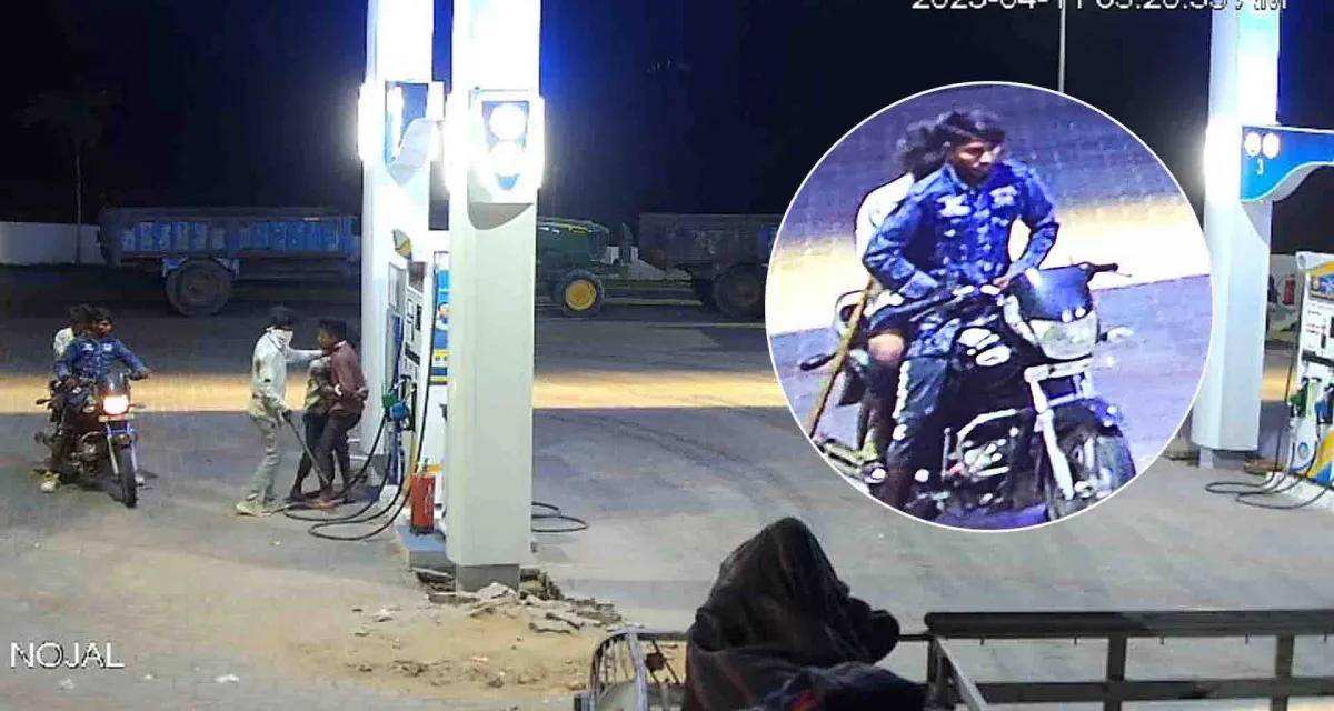 ભટામલ મોટી ગામે પેટ્રોલપંપ ઉપર લૂંટ કરનારા અજાણ્યા શખ્સો સીસીટીવી કેમેરામાં કેદ