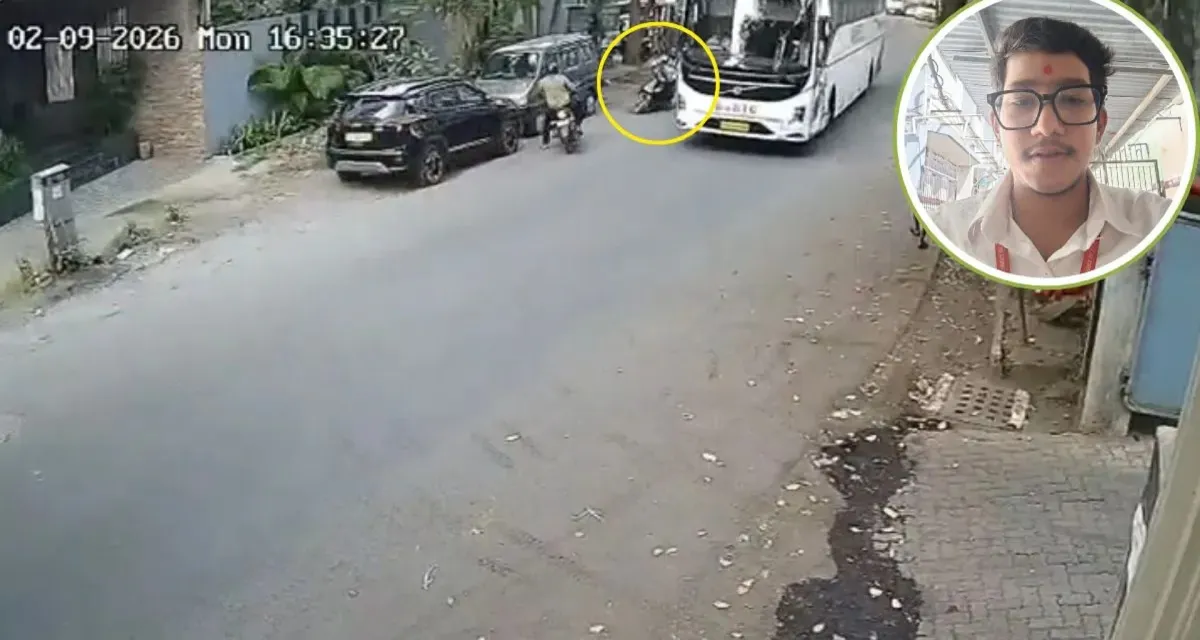 સુરત: બસ બાઇક વચ્ચે જોરદાર અકસ્માત, 1 નું મોત