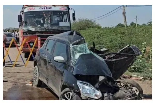 અમરેલી-ભાવનગર-સોમનાથ નેશનલ હાઇવે પર રાજુલા નજીક ત્રિપલ અકસ્માત