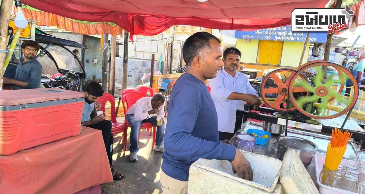 ઊંઝા પંથકમાં ધીમે ધીમે ગરમીની શરૂઆત : ઠેર ઠેર મિનરલ પાણીની પરબો