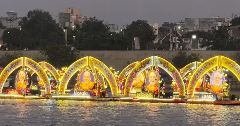 અમદાવાદ રિવરફ્રન્ટ પર BAPSનો ‘પ્રમુખવરણી અમૃત મહોત્સવ’, 75 ફ્લોટ્સ દ્વારા પ્રમુખસ્વામી જીવનની અદભુત ઝાંખી દર્શાવાશે
