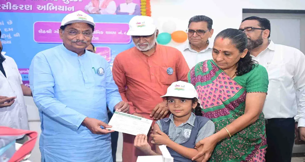 આરોગ્ય મંત્રી ઋષિકેશ પટેલે ઊંઝા ખાતેથી (ત્રિગુણી) રસીકરણ અભિયાનનો રાજ્યવ્યાપી પ્રારંભ કરાવ્યો