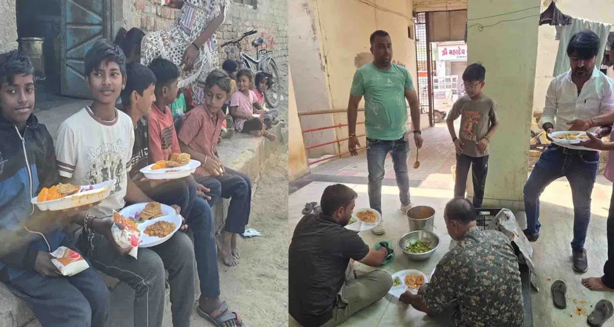 પાટણ ત્રિમંદિર સેવા ગૃપે ૧ વર્ષમાં ૧૦ હજારથી વધુ જરૂરિયાત મંદોને નિશુલ્ક ભોજન પિરસ્યું