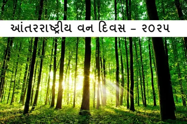 વર્ષ ૨૦૨૫માં વિશ્વ વન દિવસની થીમ “વનો અને ખોરાક” નક્કી કરાઇ