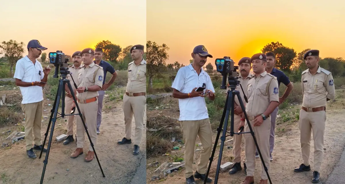 ડીસા હાઈવે પર 'સ્પીડ ગન' સાથે પોલીસ એક્શનમાં : બેફામ ઝડપે વાહનો દોડાવતા ચાલકો દંડાયા