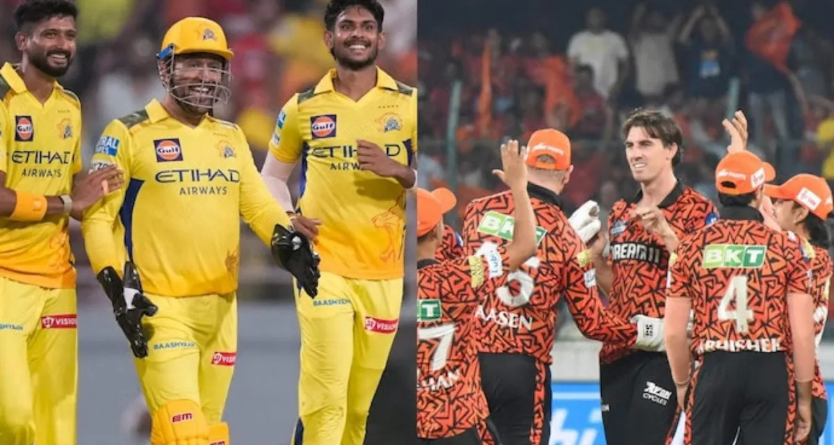 CSK vs SRH: છેલ્લા સ્થાનથી બચવા માટે ચેન્નાઈ હૈદરાબાદ સામે ટકરાશે