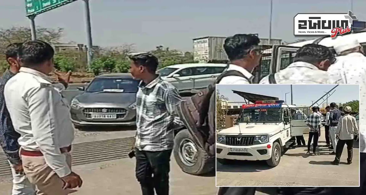 હેલ્મેટ ડ્રાઇવ; પોલીસે ટ્રાફિક નિયમોનું પાલન સુનિશ્ચિત કરવા માટે વિશેષ ઝુંબેશ હાથ ધરી
