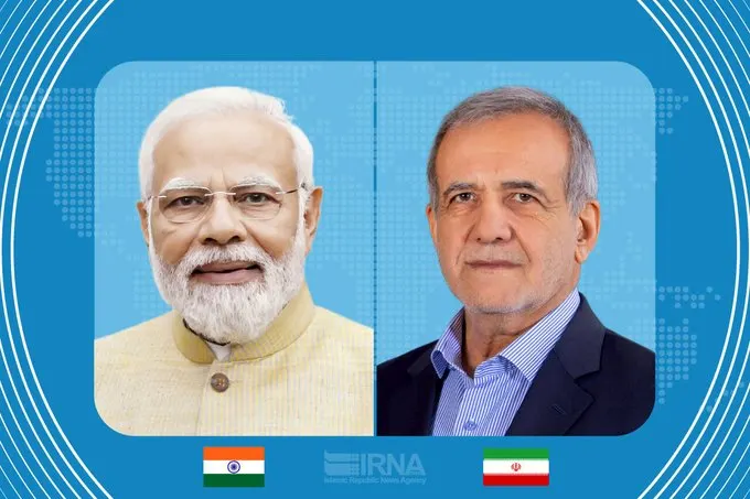 પીએમ મોદી સાથે વાતચીતમાં, ઈરાનના રાષ્ટ્રપતિએ પશ્ચિમ એશિયા સુરક્ષા માળખાનો પ્રસ્તાવ મૂક્યો; દુશ્મનાવટ રોકવા માટે બ્રિક્સ અધ્યક્ષ તરીકે ભારતની ભૂમિકાની માંગ કરી