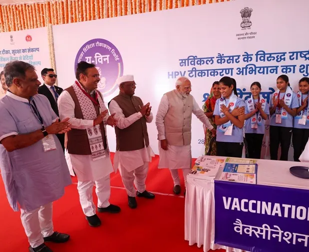 રાજસ્થાનના અજમેરથી પીએમ મોદીએ HPV રસીકરણ કાર્યક્રમનો શુભારંભ કરાવ્યો