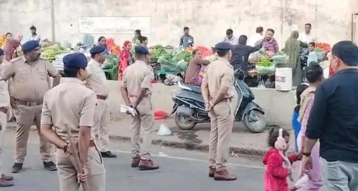ડીસામાં ચંદ્રલોક રોડ ઉપર ટ્રાફિકને નડતરરૂપ લારીઓ-વાહનો હટાવાયા