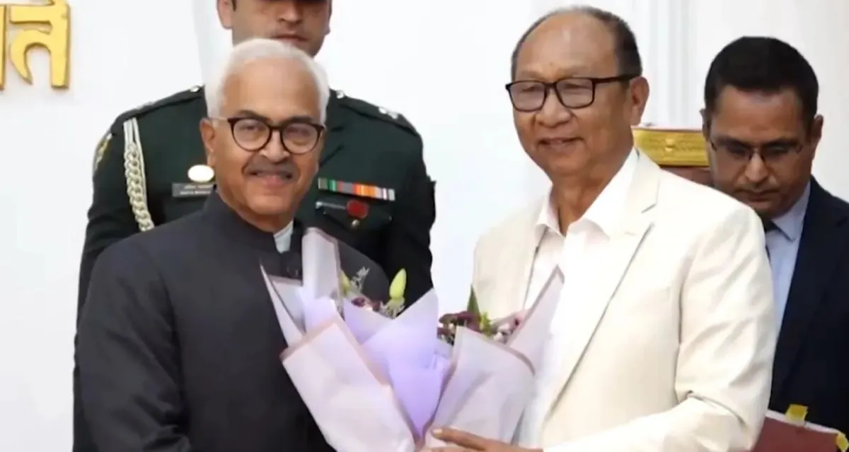 મણિપુરમાં ફરી NDA સરકાર, CM યુમનમ ખેમચંદ અને અનેક મંત્રીઓએ શપથ લીધા