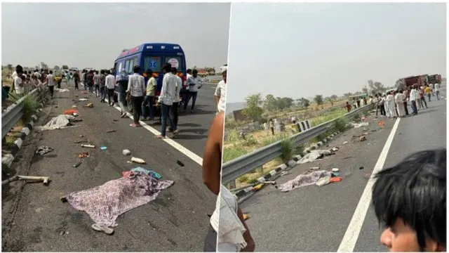 દિલ્હી-મુંબઈ એક્સપ્રેસ-વે પર ભયાનક અકસ્માત, પૂરપાટ દોડતી કારે 11 સફાઈકર્મીઓને અડફેટે લેતા 7ના મોત 4 ઇજાગ્રસ્ત