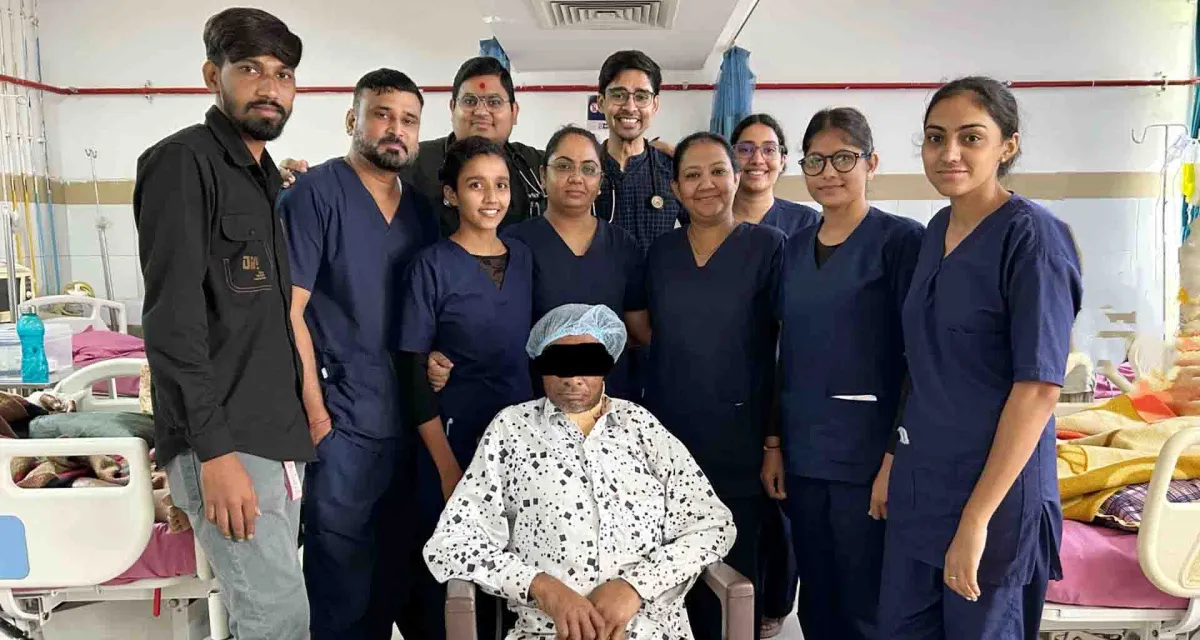 ધારપુર હોસ્પિટલ ખાતે કાર્યરત મેડીસીન વિભાગ માં પાલનપુરના ૪૦ વર્ષના પુરૂષ દર્દી ને મળ્યું નવજીવન