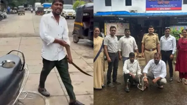 મહારાષ્ટ્રના થાણેમાં પાર્કિંગ વિવાદ પર શિવસેના નેતાએ તલવાર તાકી; અટકાયત