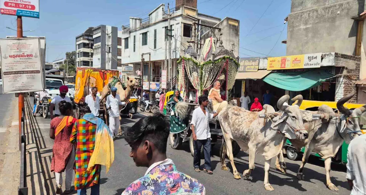 ડીસામાં મુમુક્ષોની વરસી દાન યાત્રા શહેરના રાજમાર્ગો ઉપર નીકળી