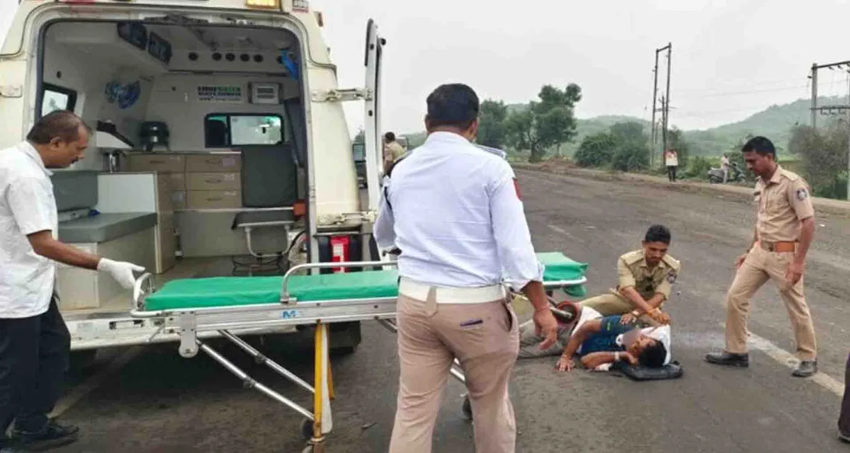 બાઇક સવાર ઘાયલ; હિંમતનગર નેશનલ હાઈવે પર સરવણા નજીક અકસ્માત સર્જાયો