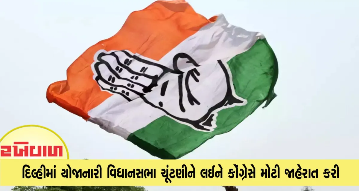 દિલ્હીમાં યોજાનારી વિધાનસભા ચૂંટણીને લઈને કોંગ્રેસે મોટી જાહેરાત કરી