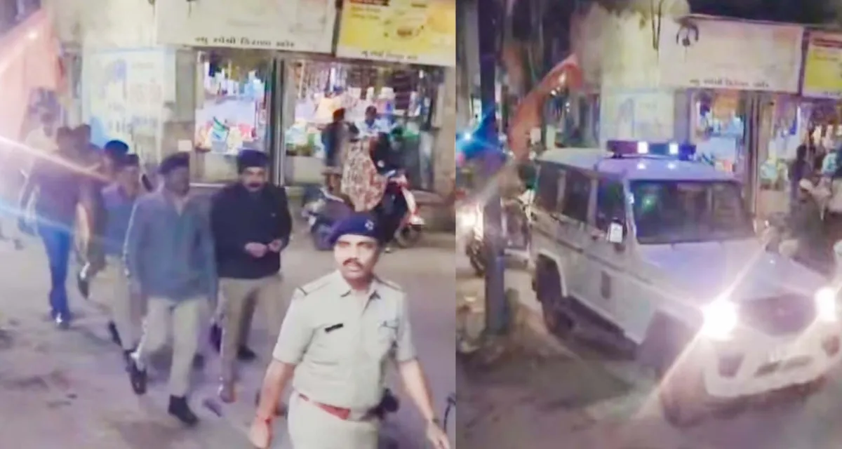 પાટણ એ ડીવીઝન પોલીસે ઉતરાયણના પવૅને ધ્યાનમાં રાખીને શહેરના વિસ્તારોમાં ફ્લેગ માર્ચ અને ફૂટ પેટ્રોલિંગનું કર્યુ