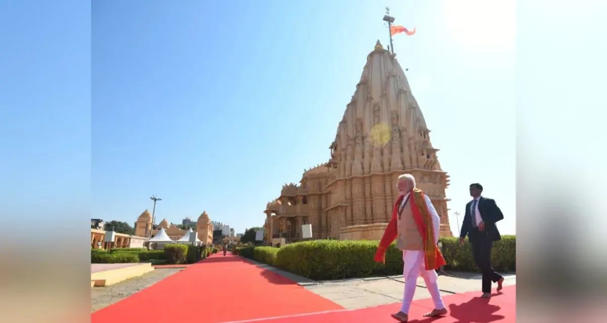 પીએમ મોદીએ સોમનાથ આક્રમણના 1,000 વર્ષની ઉજવણી કરી