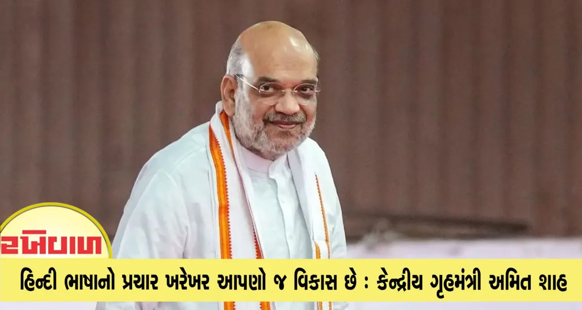હિન્દી ભાષાનો પ્રચાર ખરેખર આપણો જ વિકાસ છે : કેન્દ્રીય ગૃહમંત્રી અમિત શાહ